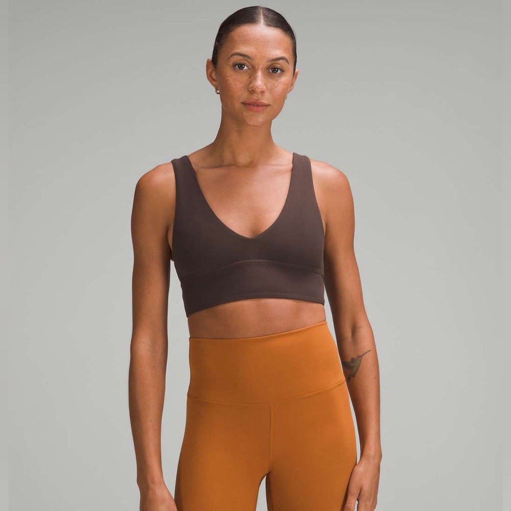 Lululemon Align V-Neck Sports Bra A/B Cup - Size 4, Espresso